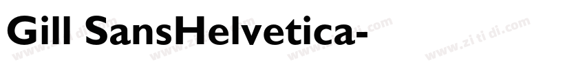 Gill SansHelvetica字体转换
